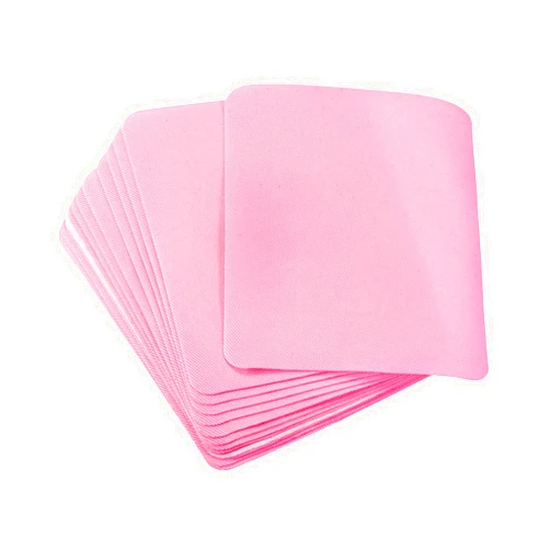 MECCANIXITY 12Pcs Iron on Patches for Clothing Repair Fabric Repair Patches Iron-On Mending Fabric Pink 4.9
