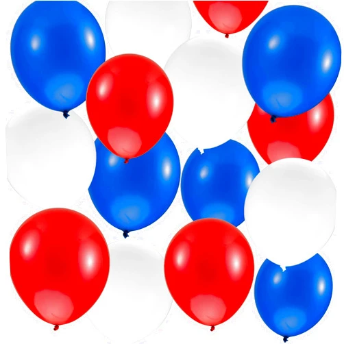 MAQIHAN 30Pcs Red White and Blue Balloons - MAQIHAN 4th of July Decorations Independence Day Patriotic Anniversary Globos Para Decoracion De Fiestas Balloons for Birthday Party Ballons Decoration 12 Inch