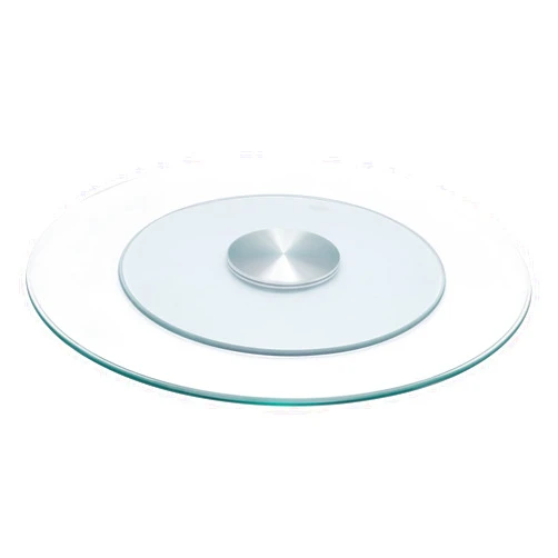 TdiriNar Glass Table Top,Thick Tempered Glass Heavy Duty Turntable with 360° Rotation, Round Tempered Tabletop Serving Plate Transparent Rotating Serving Tray for Dining Table (70CM 27.56inch)