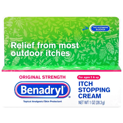 Benadryl Itch Stopping Cream, Original Strength-1oz