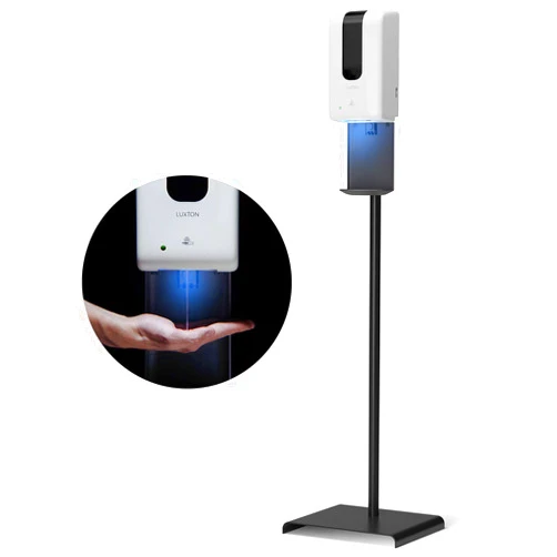 Luxton Home Luxton Automatic Hand Sanitizer Dispenser with Stand and Drip Catcher and Refillable Bottle for Restaurants, Schools, Churches - Sanitizer Stand