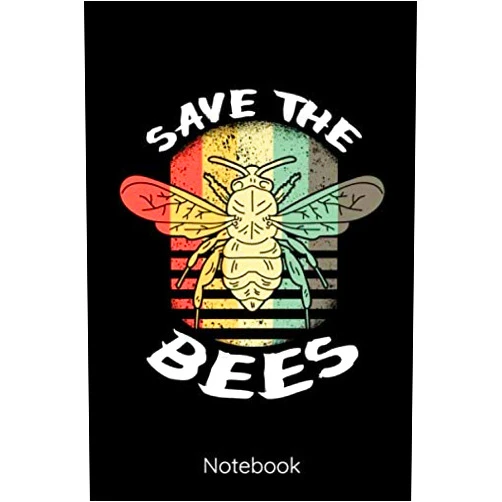 Ludwig Hamm Save The Bees: 6x9 Notizbuch Kariert Biene Wespe Notizheft für Kinder oder Erwachsene als Geschenk