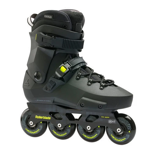 Rollerblade Twister XT Men's Adult Fitness Inline Skate, Black/Lime, Urban Performance Inline Skates