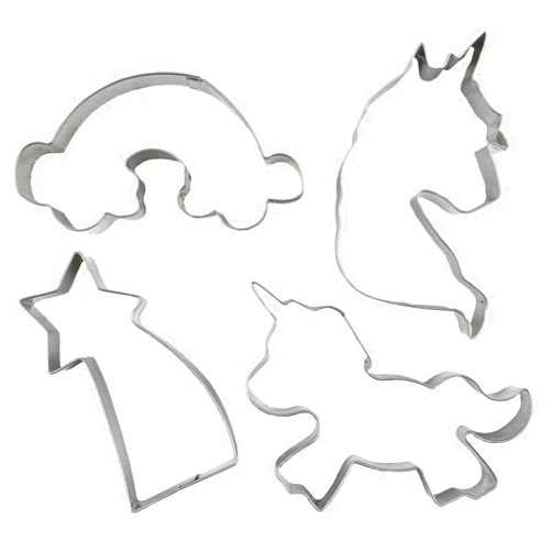 Autumn Carpenter Designs Unicorn, Rainbow, Shooting Star, Cutie Cupcake Mini Cookie Cutters By Autumn Carpenter for cookies, fondant, or gum paste
