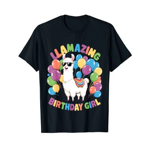 Llamazing Birthday Gifts Llama Llama Birthday LLamazing Party Alpaca Balloons T-Shirt