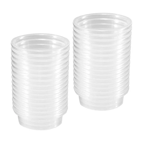 YOGURTCK 100pcs Crested Gecko Feeding Cups Reptile Feeder Bowls for Putting in Water and Food, Fit Lizard and Other Small Animals Pet Supplies 0.5oz