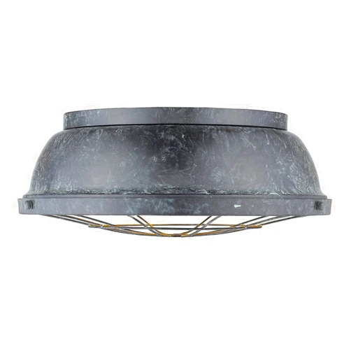 Golden Lighting 7312-FM16 BP Bartlett Flush Mount, 16.5