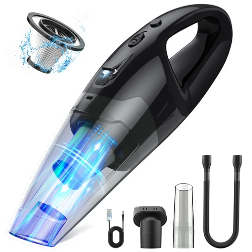 BSRCO Handheld Vacuum Cordless Rechargeable, Dust Busters Cordless Rechargeable with LED, USB Charge, 1.65LBs Hand Vacuum Cordless, Hand Vacuums for Car/Home/Pet