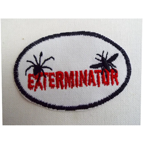 Generic Exterminator Spider Wasp Bugs Embroidery Iron-on Patch