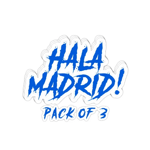 Imperial Vibes – Hala Madrid Football Sticker – Vinyl Sticker for Car, Truck, and Van– Indoor and Outdoor Use for Laptop – Waterproof Decal for Mobile and Water Bottle – Removable Window Decal Imp–116