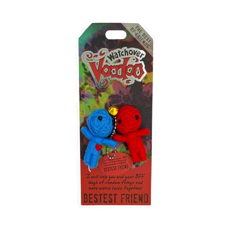 Watchover Voodoo 3-Inch Bestest Friend Keychain - Handcrafted Gift to Bring Good Luck and Positivity Everywhere You Go