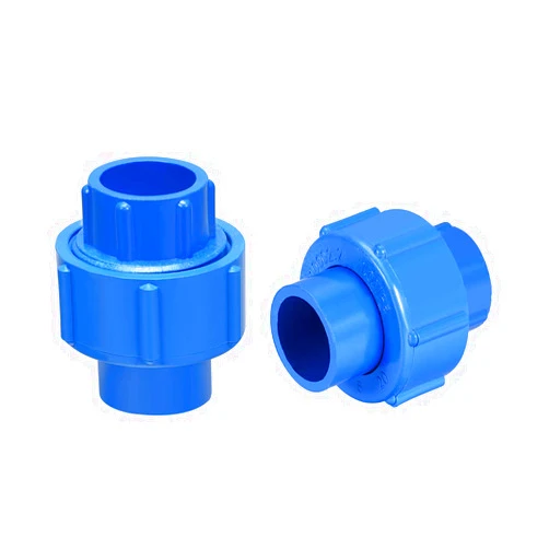 uxcell 20mm X 20mm PVC Pipe Fitting Union Solvent Socket Quick Connector Blue 2pcs