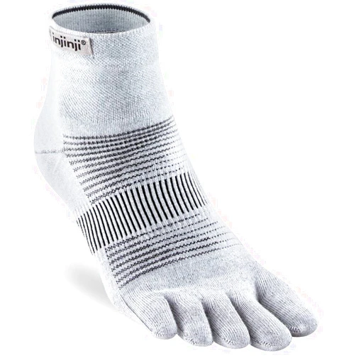Injinji Run Lightweight Mini-Crew (X-Large, Gray)