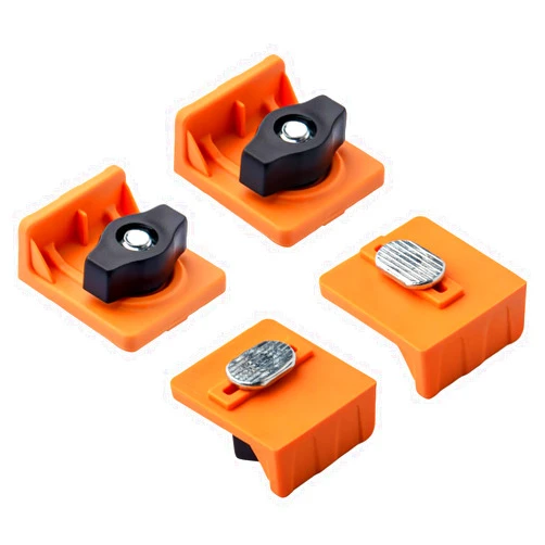 DuBois 51052 T-Track Inline and Short Stop Kit, Universal Fit, T Track Stop Block for T-Track Woodworking, Sanding, and Routing, 4PK