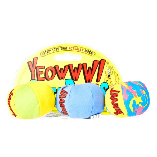 YEOWWW! Yeowww My Cats Balls, 3 Balls per Pack