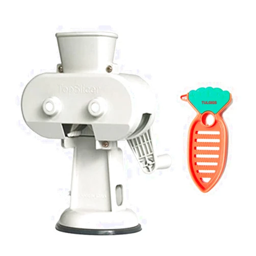 Shallot Roller Green Spring Onion Slicer Shredder + TULGIGS Vegetable Peeler