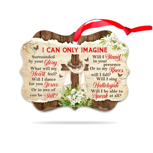 CEZII 2025 Christmas Ornaments, Christian Gifts for Women Men, Memorial Christmas Ornament, Religious Gifts, Jesus Faith Cross God Christmas Tree Decorations, Inspirational Gift, Bible Verse Prayers
