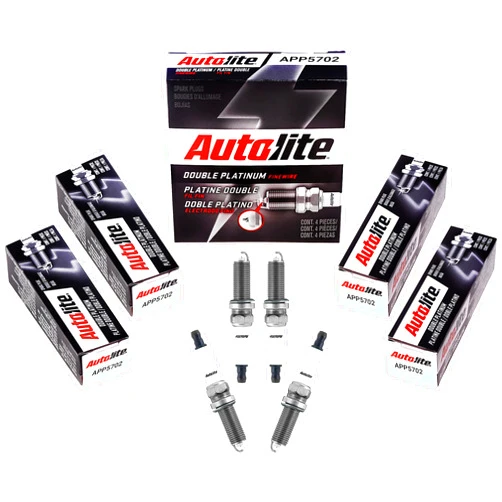 Autolite APP5702 Double Platinum Automotive Replacement Spark Plugs (4 Pack)