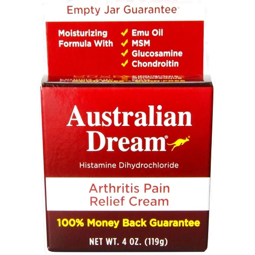 Australian Dream Arthritis Pain Relief Cream, 4 Ounce per Jar (2 Jars)