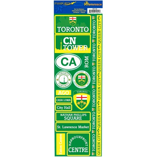 Reminisce Passports Combo Sticker, Toronto