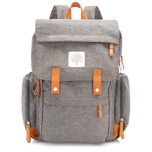 Parker Baby Co. Parker Baby Diaper Backpack - Large Diaper Bag with Insulated Pockets, Stroller Straps and Changing Pad -