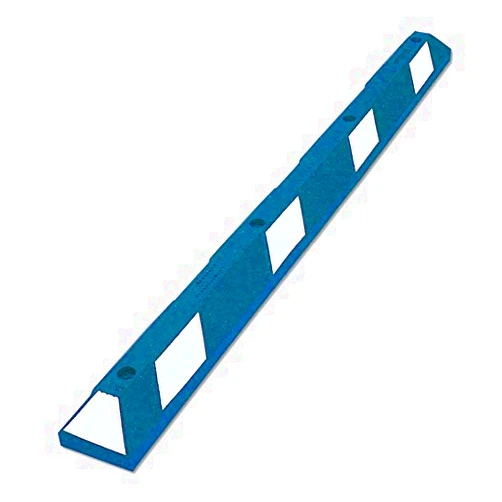 SmartSign ADA Parking Wheel Rubber Stop with Reflective White Strips | 4