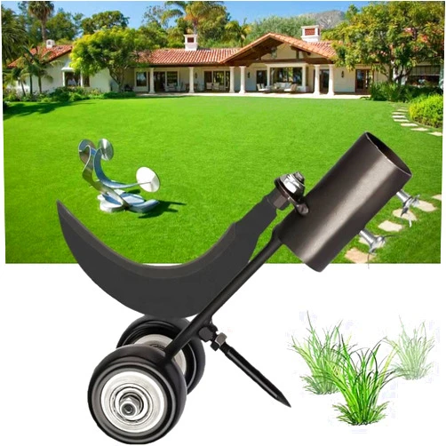Fatdaa Weeder Tools with Wheels,Stand Up Weeding Tools for Garden,Sidewalk Crack Weeder Crevice Weeding Tool,Weed Puller Tool for Garden Patio,Stand Up Weeder for Yard