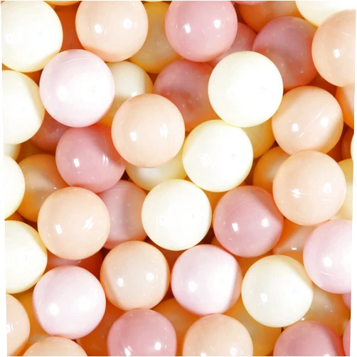 Realhaha Ball Pit Balls 100 Play Balls Plastic Balls for Baby Girls Toddlers Kids Play Tent Pool Playhouse Playpen Party Decoration 2.2 2.36 2.75 Inch