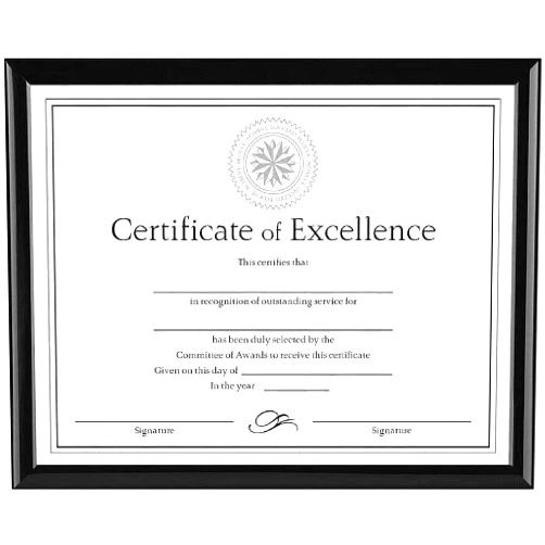 Intercraft U-Channel Certificate Frame