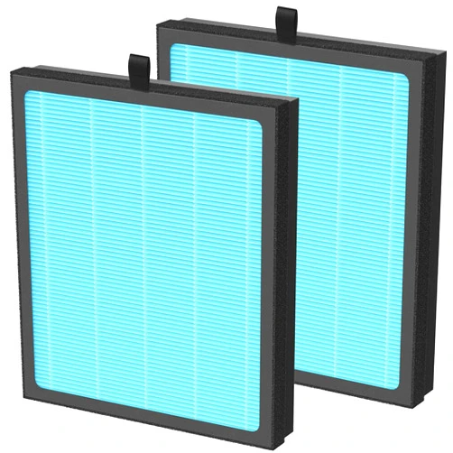 Isinlive 2 Pack MK-07 Replacement Filter Compatible with MK-07 Air Purifier, 4-in-1 H13 True HEPA Filter Replacement and Activated Carbon Filter