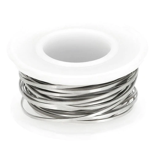 MECCANIXITY Flat Heater Wire 16.4 Ft Length 1.03mm Width 0.5mm Thick for Heating Elements