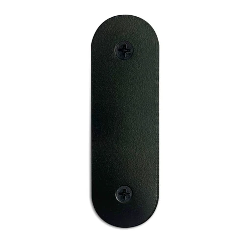 ALLICAVER Metal Doorbell Cover Plate, Doorbell Button Location Cover Plate, Old Door Hole and Wires Cover Plate No One Even Notices It (Pack of 1 Black)