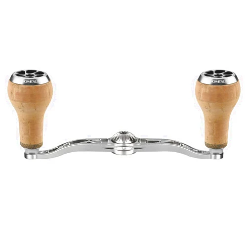 GOMEXUS Power Handle Compatible for Shimano SLX Tranx Daiwa Tatula Zillion Abu Garcia Revo 13 Fishing Baitcasting Reel Replacement Parts Fishing Reel Handle with Cork Knob 120mm | Bass Fishing