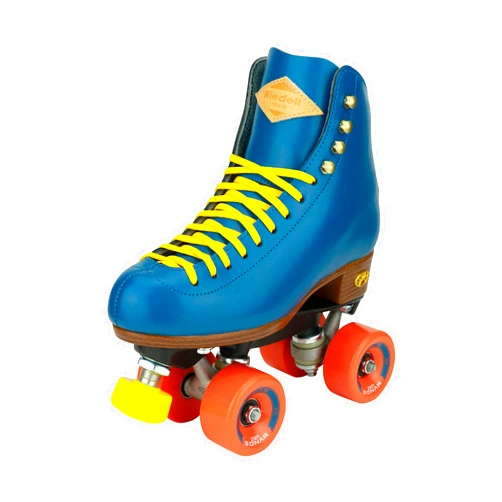 Riedell Crew Roller Skates for Women and Men - Colorful Outdoor Roller Skates with Moisture-Wicking Lining, Padding, and a High-Top Precision Fit