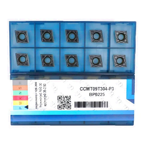 CDBP CNC Carbide Inserts CCMT 32.51 Ccmt09t304-MD for Metal Cutting Steel, Semi-Finishing chipbreaker for Turning Cutter, 10 PCS.