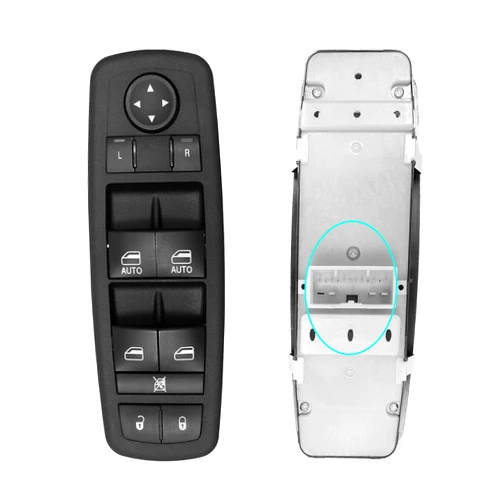 SKCEIDA Driver Side Master Power Window Control Switch for 2011–2022 Dodge Durango, for Jeep Grand Cherokee 11 12 13 14 15 16 17 18 19 20 21 22 Door Lock Window Controller Switch 68086693AC 68086693AD