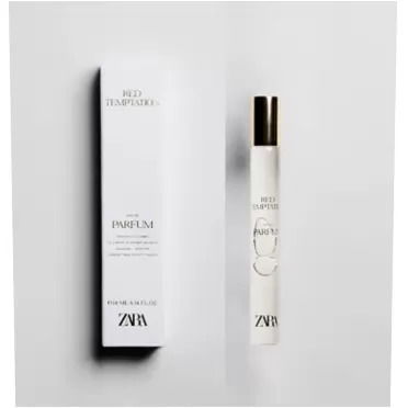 ZARA RED TEMPTATION EDP 10 ML (0.34 FL. OZ). An elegant, intense and long-lasting fragrance.