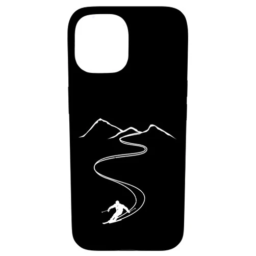 Skifahrer Skifahren und Skitour Ski Geschenk Co Skier Freerider for Skiing or Ski Touring Ski Lift Case for iPhone 15