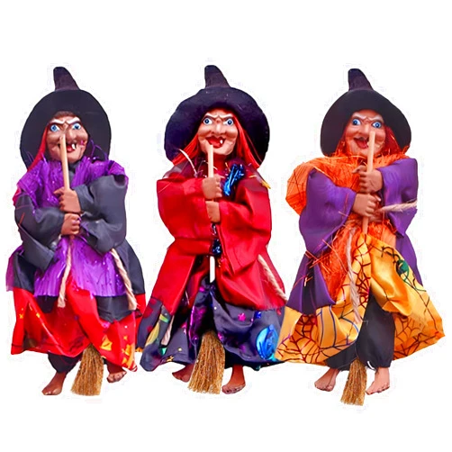 Gawertoy Halloween Hanging Witch Ornaments 3 PCS, 8
