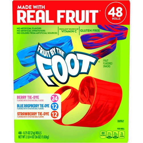 General Mills Fruit By The Foot, Variety Pack, 0.75 Ounce (48 Count)