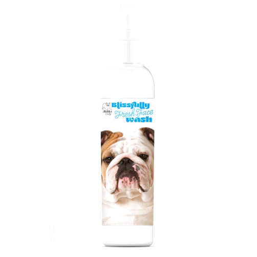 The Blissful Dog Blissfully Fresh Face Wash - Cleans Facial Folds and Wrinkles, 4-Ounce, Bulldog