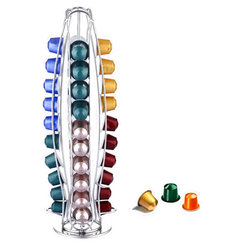 EXZACT Coffee Capsule Holder Compatible with Nespresso Classic 40pcs Coffee Pods Holder - 2021 New Packaging