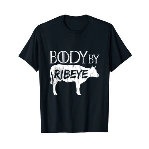 Keto Island Apparel Carnivore Diet TShirt Body By Ribeye T-Shirt
