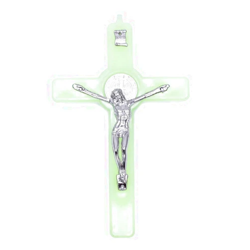 Rulbelok Christ For Cross Luminous Glow In The Dark Pendant Crucifix Ornaments Char Crosses For Wall Decoration