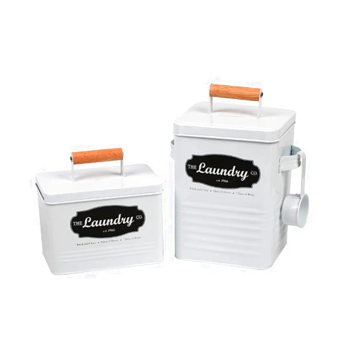 Generic L. Birch Laundry Detergent Container and Dryer Sheets Holder Set - Laundry Containers for Detergent - Powder Detergent Container - Laundry Room Decor and Accessories - Dryer Ball Holder