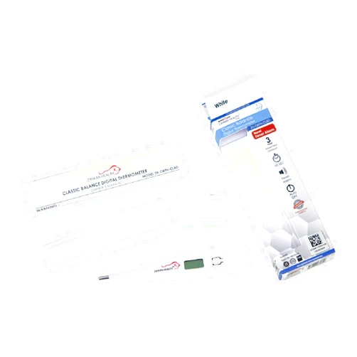 ZAYAAN HEALTH Classic Balance Digital Thermometer High Accuracy Fast Response Rigid Sensor Tip, White