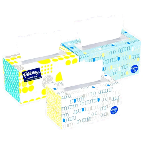 Kleenex Tissues 2-ply, 230 Count, Pack of 3, 690 Facial Tissues Total