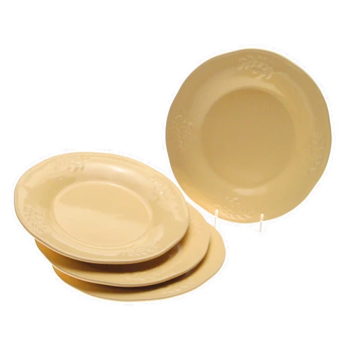 Certified International Cuisineware Ivory 8-3/4-Inch Salad/Dessert Plate, Set of 4