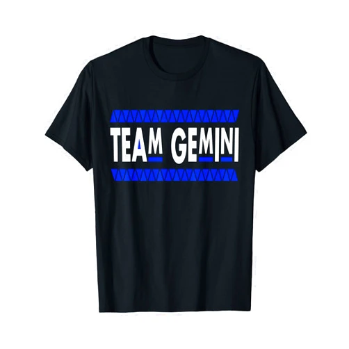 Team Gemini Horoscope Gifts Tee's Signature Tees Retro Style Team Gemini Girl May June King Zodiac Birthday T-Shirt