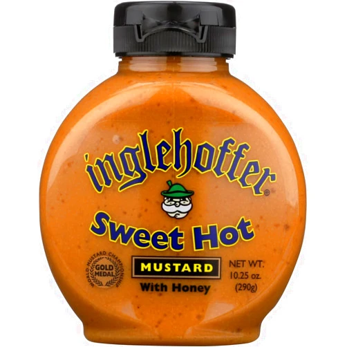 Inglehoffer Mustard Sweet Hot Squeeze 10.25 OZ (Pack of 2)